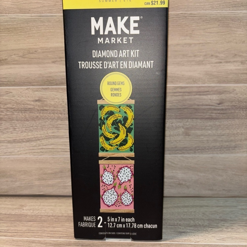 Make Market Diamond Art Kit - Yellow and Pink